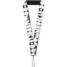 Buckle-Down Lanyard-1.0" Shapes Black/White 22" x 1" Multicolor