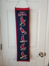 St. Louis Cardinals MLB Winning Streak Sports Wool Blend Cardinal Logo Banner
