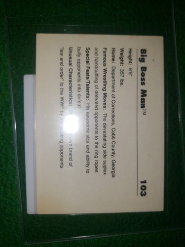 1989 First Series WWF World Wrestling Federation Trading Cards REAL FIRST ED. - Picture 18 of 24