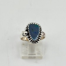 Sterling Silver 925 Australian Opal Ring Size 7