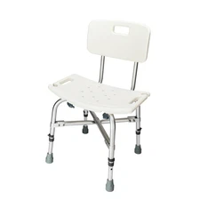 Elderly Bathtub Bath Tub Shower Seat Chair Bench Stool with Back Support