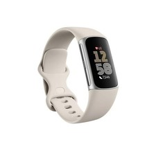 Fitbit GA05185NAW Charge 6 Advanced Fitness  Health Tracker - Porcelain
