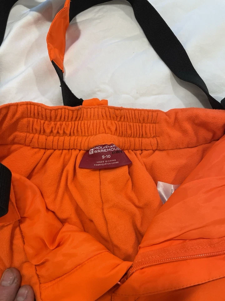 Mountain Warehouse Niños Jóvenes Talla 9-10 Pantalones de Nieve Baberos Esquí Snowboard Foto 2 de 4