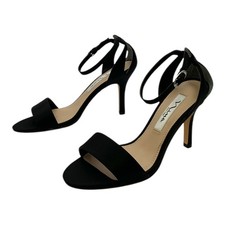 Nina Venetia-LS High Heel Dress Sandal Black Luster Satin US Women's 6M