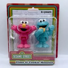 Just Play Sesame Street Friends 2 Pack Elmo & Cookie Monster 3" Posable Figures!