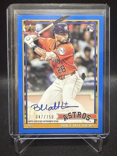 2026 Topps Series 1 Brice Matthews Blue (RAW)