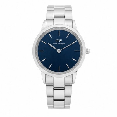Gift Wrapping Daniel Wellington Iconic Link Arctic Silver 40mm Watch Baby Blue S
