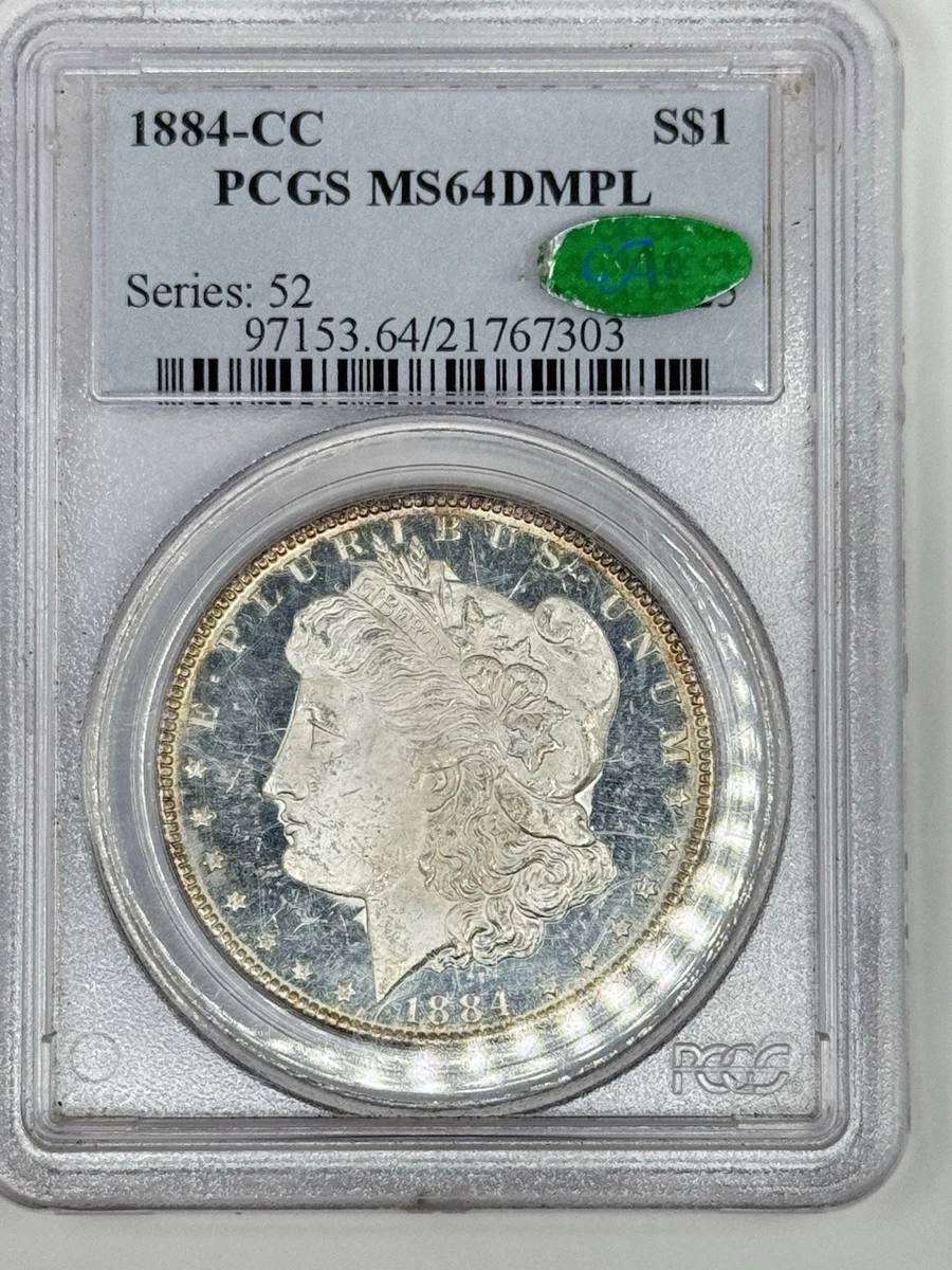 Carson City Grade MS 64 1884 Year Morgan US Dollars (1878-1921