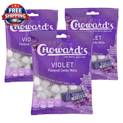 Violet Mints Candy Bag | Bold Aromatic Flavor | Perfect for Snacks in Lunchboxes