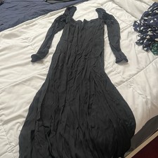 Reformation Black Sigmund Midi Dress Size 4