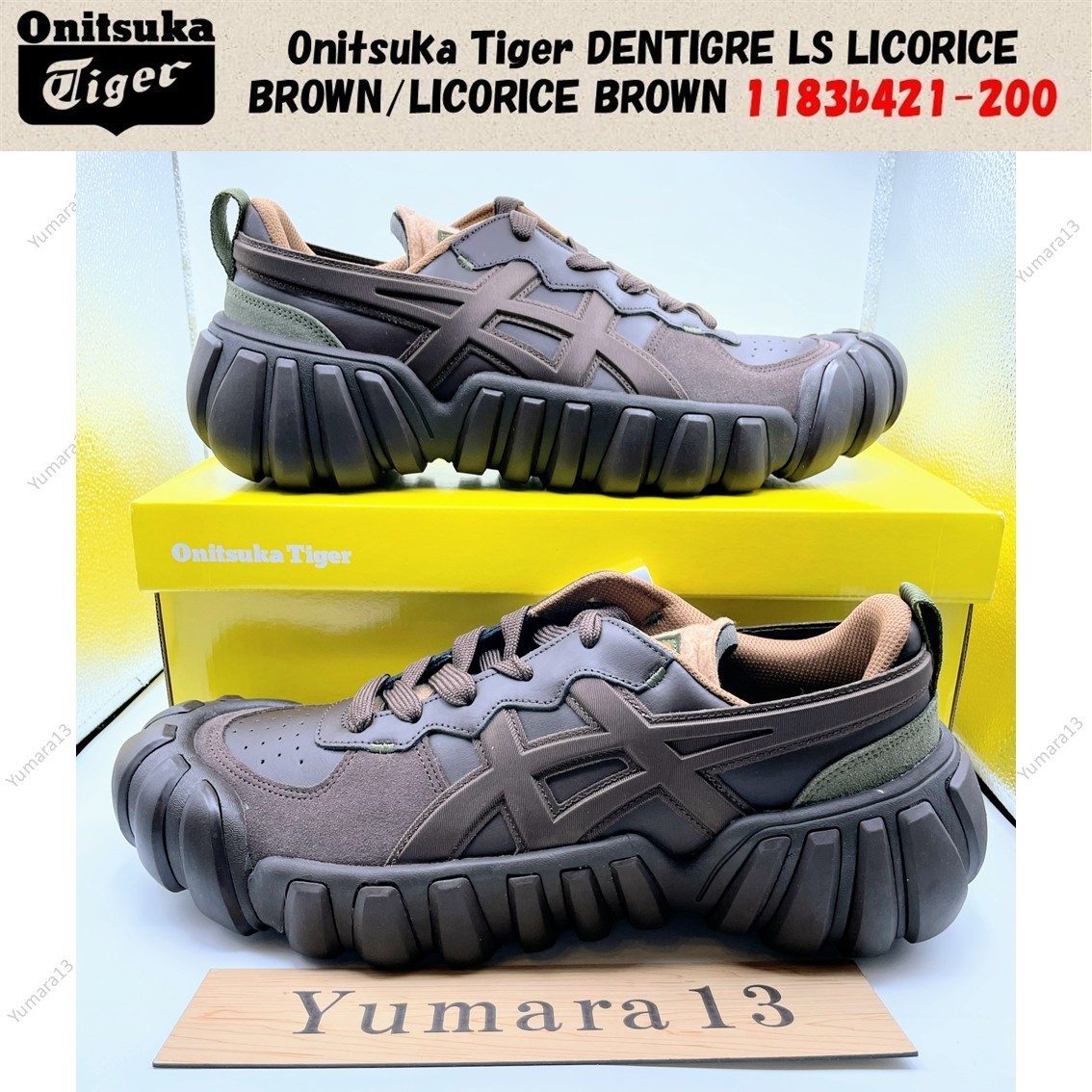 Onitsuka Tiger DENTIGRE LS LICORICE BROWN/LICORICE BROWN 1183b421