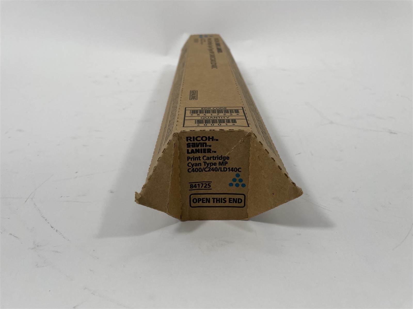 NEW Genuine Ricoh Savin Lanier Cyan 841725 Toner Cartridge For C400/C240/LD140C