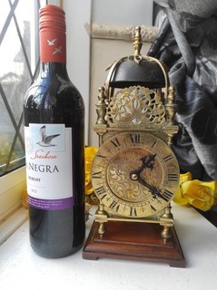 GOOD QUALITY ANTIQUE FRENCH 8 DAY STRIKING LANTERN MANTEL CLOCK R & Co c1900