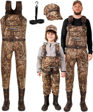 Waders in Neoprene per Bambini E Adulti, Bootfoot, Pesca E Caccia Con Berretti M