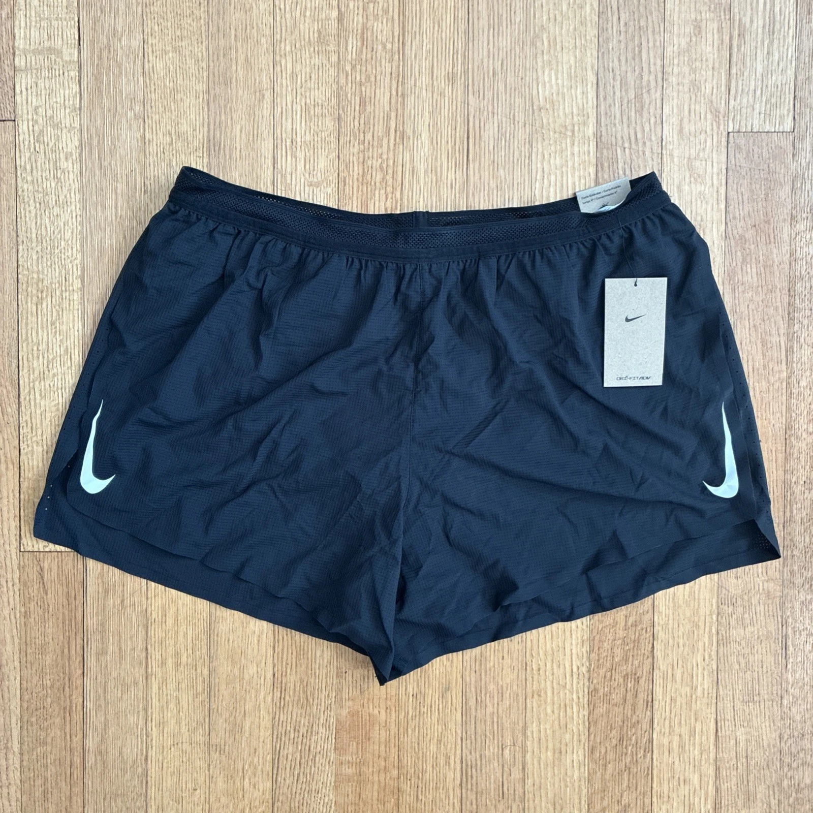 Nike ADV Aeroswift 4" Running Shorts Black CJ7840-010 Men’s Size 2XL