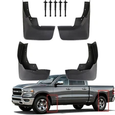 For RAM 1500 RAM 2500 3500 2019- 2024 Splash Guards Mud Flaps Mudflaps Mudguard