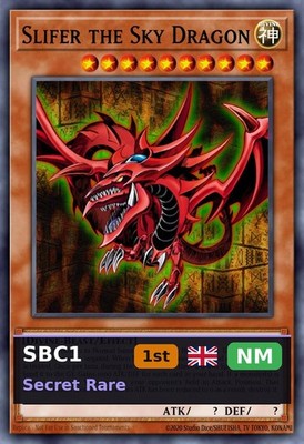 Slifer the Sky Dragon SBC1-H01 1st Edition NM EN Yu-Gi-Oh