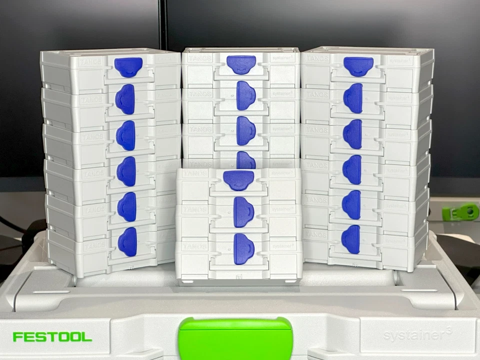 3 x Festool Tanos Micro Systainer SYS3 XXS 33 grau Aufbewahrung Organizer Werkzeugkiste