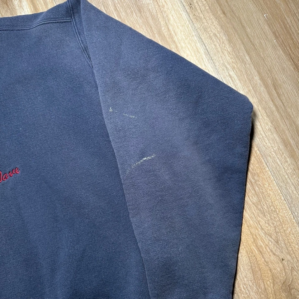 复古 Eagle Old Glory Long May Wave 刺绣美国国旗运动衫美国 — 第 4/4 张图片