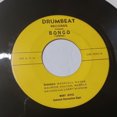 Bongo Trinidad IBO Carriacou Drumbeat Records 7'' 45 Record HEAR Afro Funk DB1001