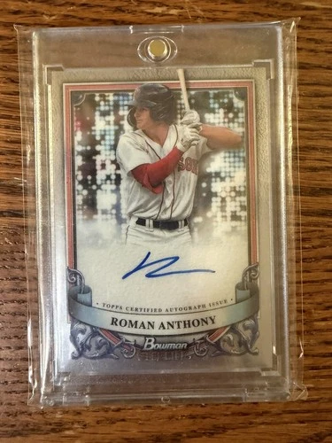 2024 Bowman Sterling Roman Anthony #PA-RA On-Card Auto RED SOX