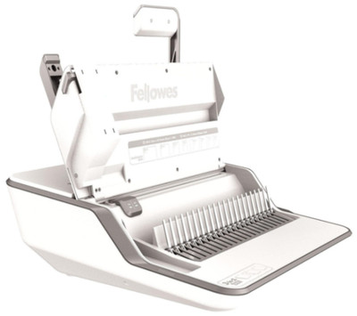 Fellowes Lyra 3-in-1 Bindemaschine (CRC56031 / 5603101) DIN A4 Weiß/Silber