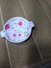 Vintage Floral Ceramic Ashtray