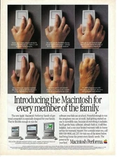 1993 Apple Macintosh Performa Every Family Member Dog Vintage Print Ad/Poster