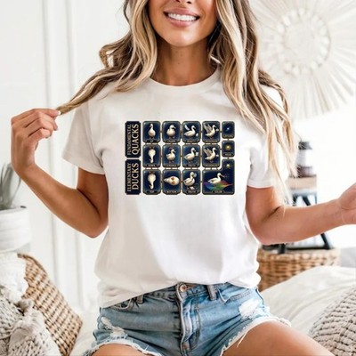 Fundamental Quacks Ducks T-Shirt - Funny Duck Physics Geek Humor Unisex Tee Top