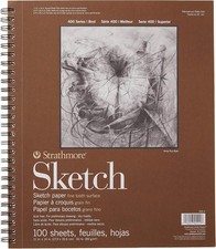 Strathmore 400 Series 11x14 Sketch Paper Pad 100 Sheets Heavyweight Fine Tooth