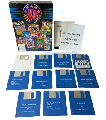 10 tolle Spiele Commodore PC Amiga Videospiele 1991 Discs OVP