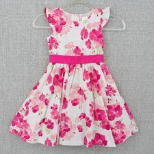 Gymboree Floral Dress Pink White Party Easter Spring Girl Size 5