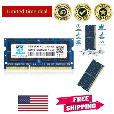 High-Performance 8GB DDR3L 1600MHz Laptop Memory - Easy Installation