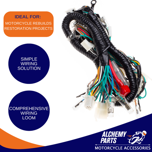 Kit de telar de cable arnés de cableado Honda CB 125 200 400 550 650 ETC. POR FAVOR LEER ANUNCIO - Imagen 2 de 14