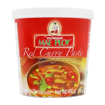24x400g Mae Ploy Thailändische Rote Currypaste Red Curry Paste