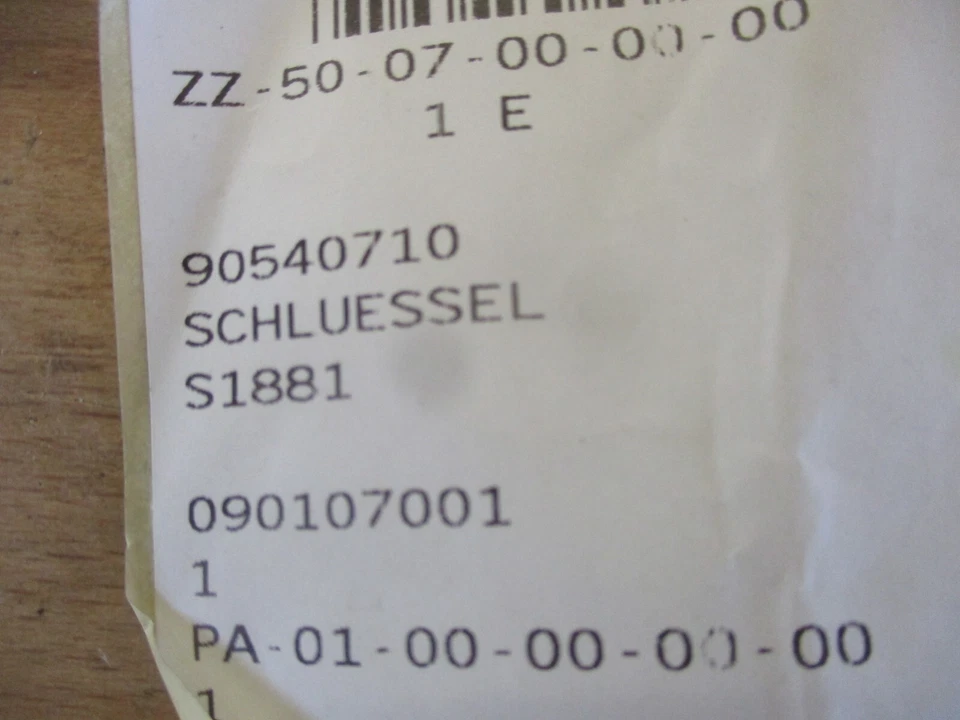 Opel Kadett E Astra F Corsa A B Schlüssel S1881 NEU original 90540710 139438 - Bild 4 von 4