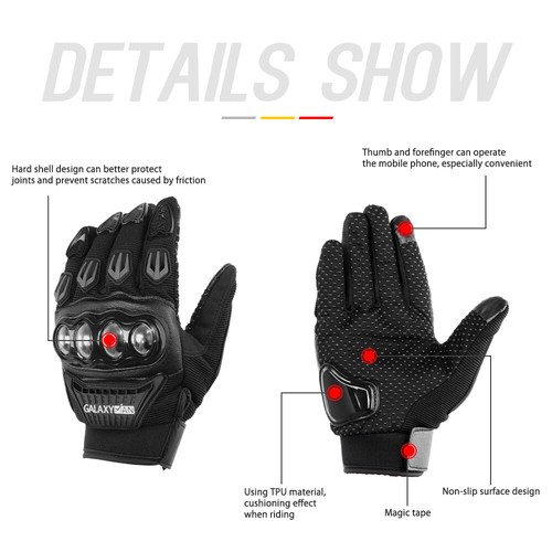 Winter Touch Screen Motorcycle Street Gloves Motorbike Racing Bike Driving Glove - Bild 5 von 17