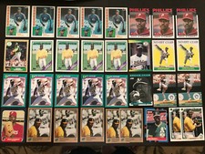 36 Dave Stewart Baseball Cards - Great Lot - 1984 Topps- Rangers, Phillies, A's