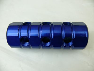 S-MAX V6 VACUUM MANIFOLD BLOCK CARB FUEL TURBO WASTEGATE BOOST PERFORMANCE BLUE