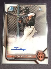 2022 Bowman Chrome ALEXANDER SUAREZ RC Auto Autograph *1st Bowman* Giants