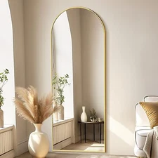 Full-length Mirror Floor Mirror Large Wall Bedroom Mirror Stand Alloy Thin Frame