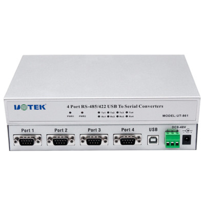 USB to RS-485 RS-422 Converter 4 Port RS485 RS422 Adapter DB9 Connector Isolated