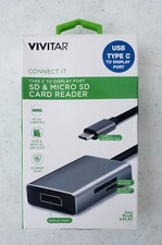 Vivitar USB Type C, SD  Micro SD Card Reader VIV-RW-7202