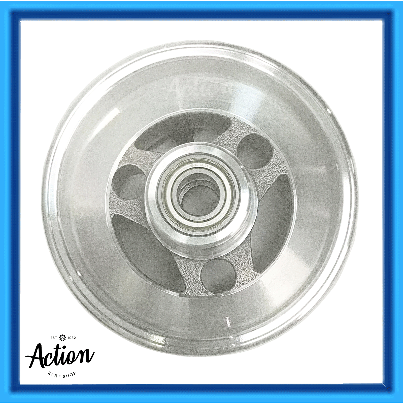 GO KART 5 INCH EDWARDS SPOKE DESIGN ALLOY RACE WHEEL 17mm BEARINGS