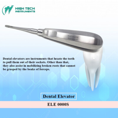 Surgical Dental Elevator ELE 0000S Root Extraction Teeth Luxating Instrument NEW