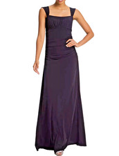NWOT Amsale Ruched Jersey Dress/Gown Dark Navy Size 6