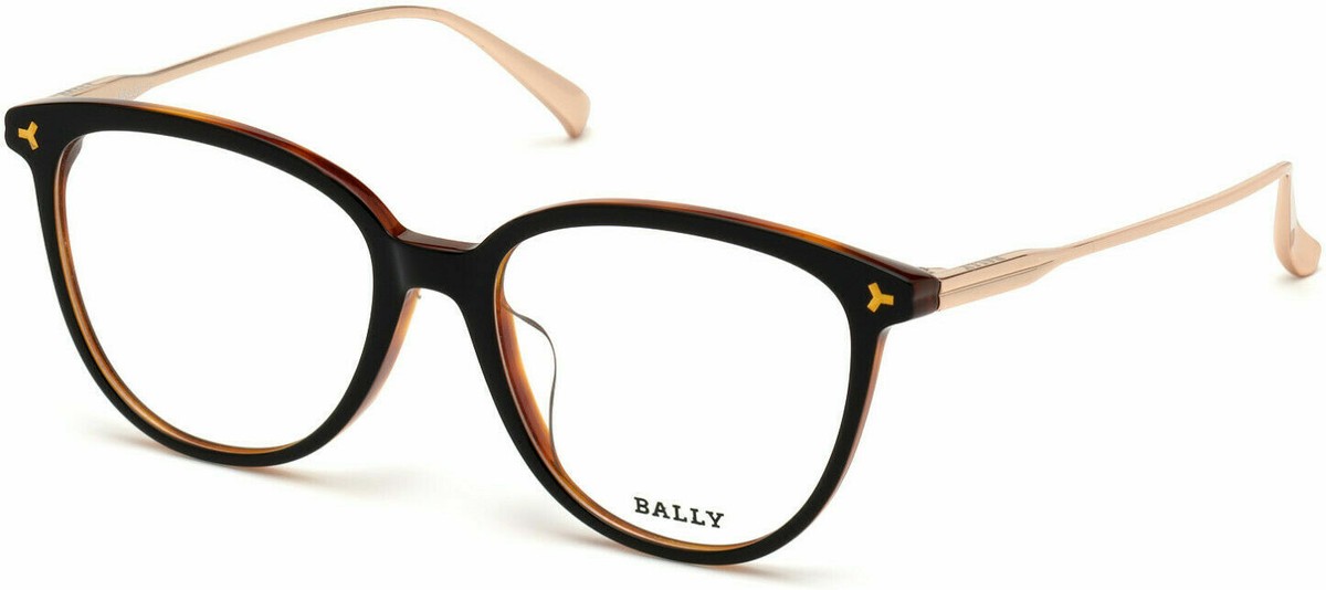 メガネ Bally Titanium Eyeglass Frame BY5068H 020 Bally Glasses Frames BY5068-H 052 53mm Titanium Men Brown