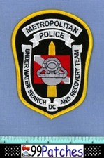 WASHINGTON DC METRO UNDERWATER SEARCH RECOVERY Police Patch SCUBA SAR RESCUE 4B