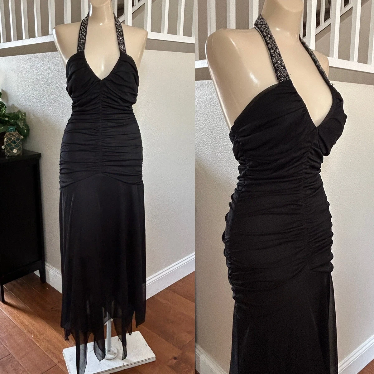 Halter neck handkerchief dress top