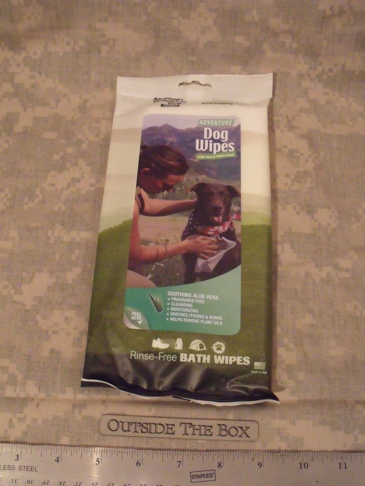 AMK Adventure Dog Bath Wipes by Adventure Medical Kits for Active Pets
